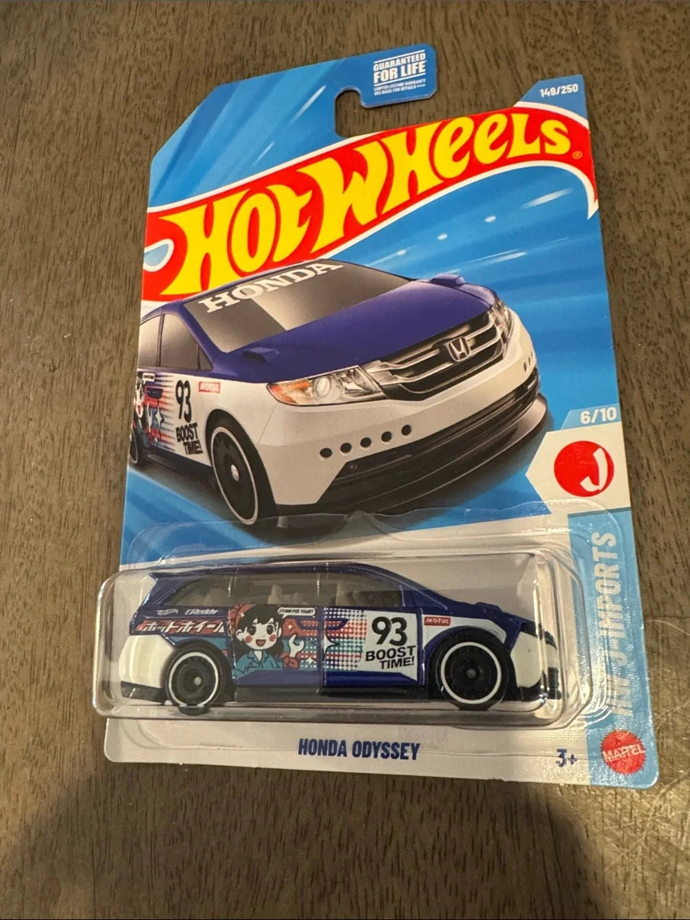 Hot Wheels Honda Racing Wagon Toy Car - Blue and White